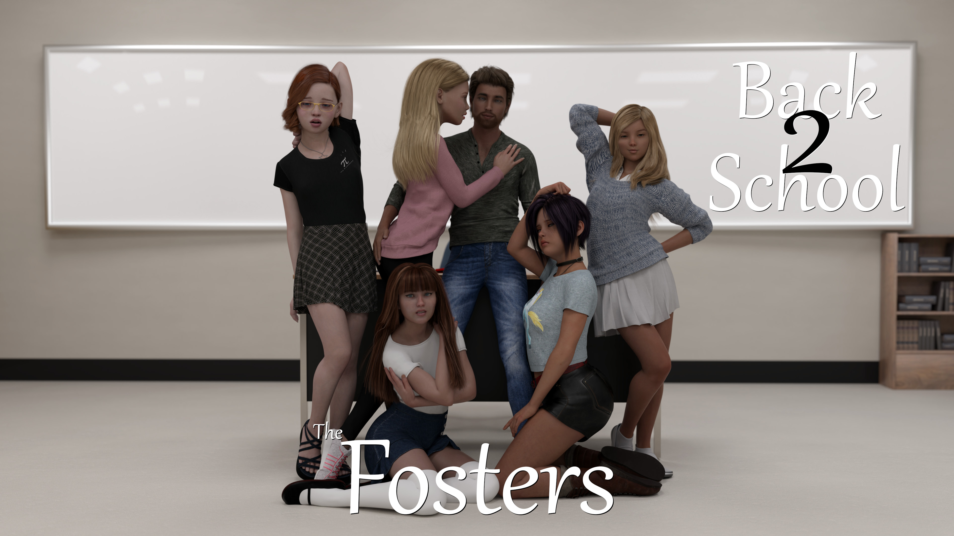 [歐美SLG動態(tài)3C]  福斯特夫婦：回到學(xué)校2（The Fosters Back 2 School）v0.5 PC+安卓 漢化中文